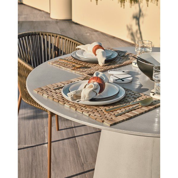 Itai beton kerti étkezőasztal, ⌀ 120 cm  - Kave Home-image-4