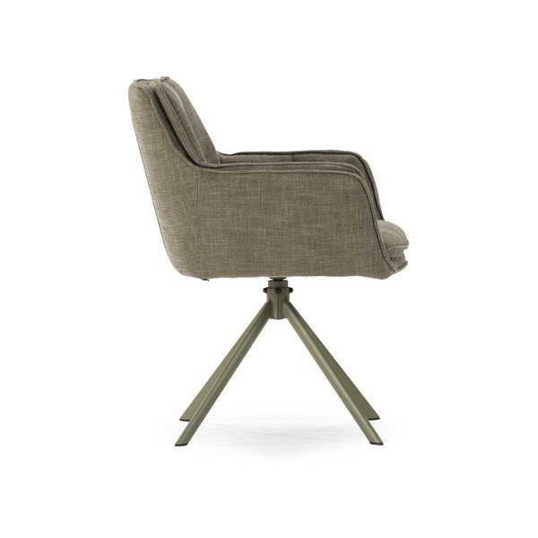 Zöld kárpitozott étkezőfotel szett 2 db-os Keiko – Marckeric-image-3