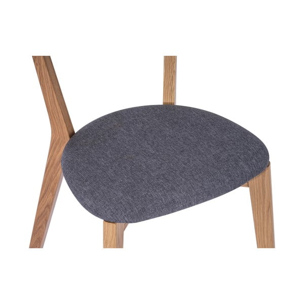 Tölgyfa étkezőszék szürke ülőrésszel Arch - Bonami Selection-image-3