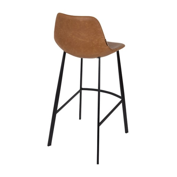 Barna kárpitozott bárszék szett 2 db-os (ülésmagasság 80 cm) Franky – Dutchbone-image-3