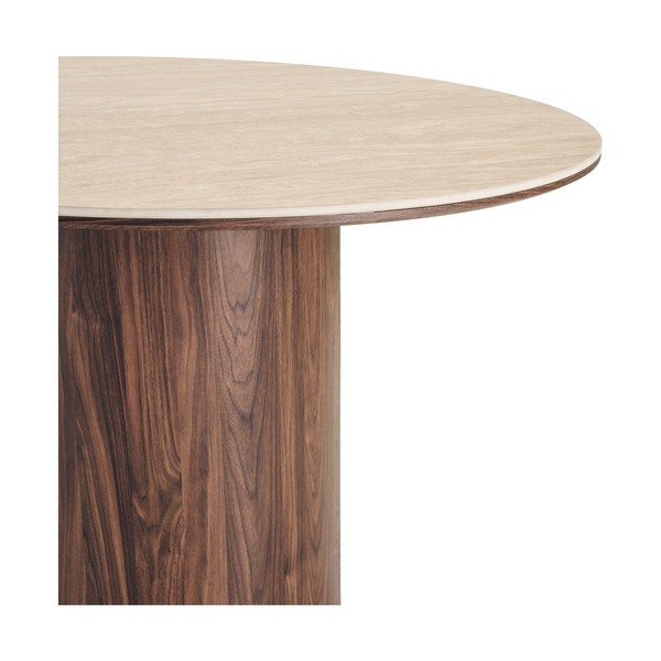 Kerek étkezőasztal kerámia asztallappal ø 120 cm Delphi – House Nordic-image-4