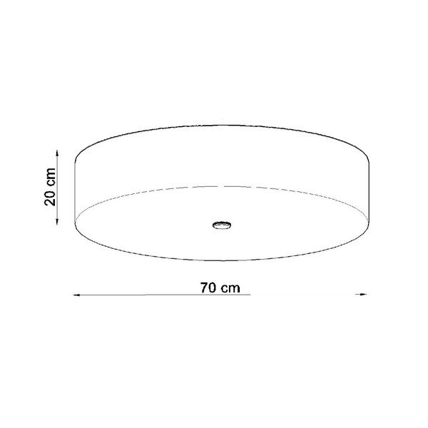 Fekete mennyezeti lámpa üveg búrával ø 70 cm Herra - Sollux-image-4