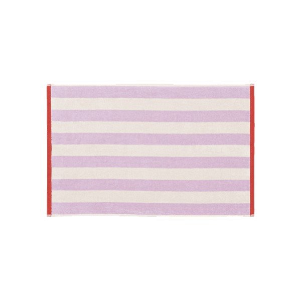 Levendula színű-krémszínű frottír pamut törölköző 50x80 cm Gobo – noo.ma-image-2