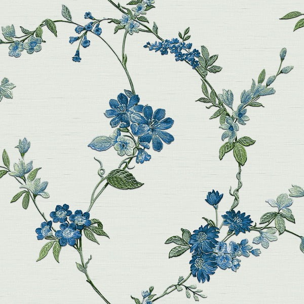 Vlies tapéta 10 m x 53 cm Floral Blue – Vavex