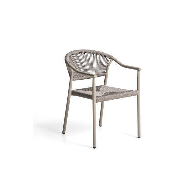 Szürkésbarna rattan kerti szék Livadia – Kave Home