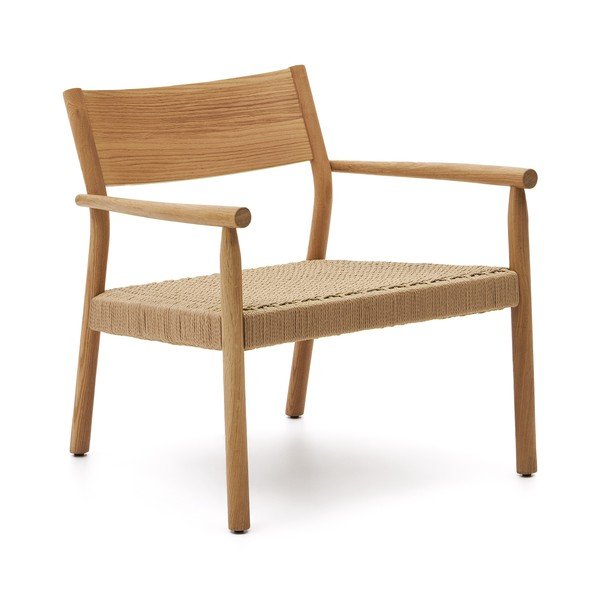 Világos natúr színű szőtt fotel Yalia – Kave Home