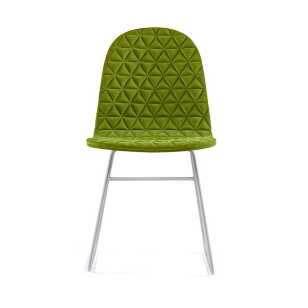 Mannequin V Triangle zöld szék fém lábakkal - Iker