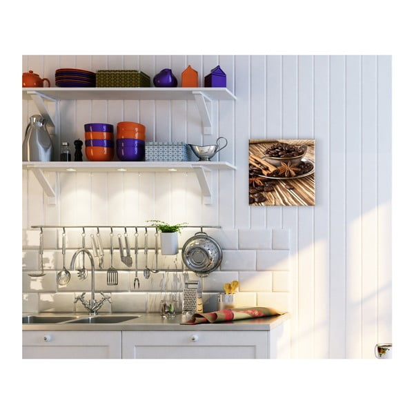 Glasspik Coffee kép, 30 x 30 cm - Styler-image-2