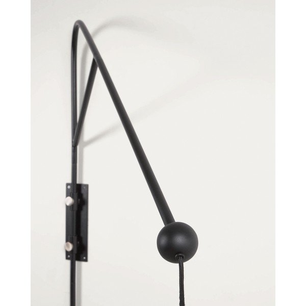 Fekete fali lámpa ø 30 cm Eleazar – Kave Home-image-3