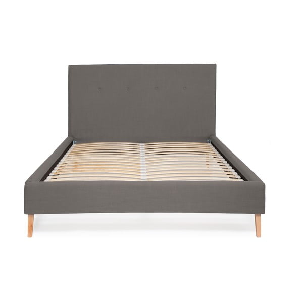 Kent Linen szürke ágy, 200 x 180 cm - Vivonita