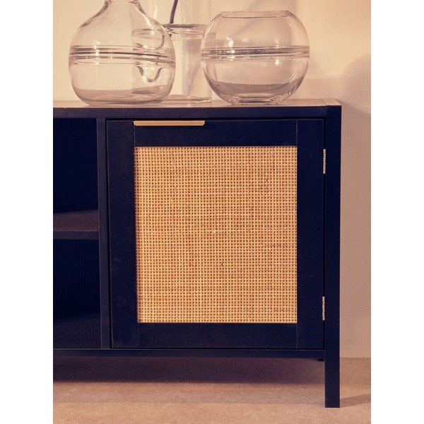 Fekete TV-állvány 120x52x38 cm Sherman – Premier Housewares-image-2