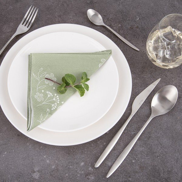 Ezüstszínű rozsdamentes acél evőeszköz készlet 24 db-os – Orion-image-2