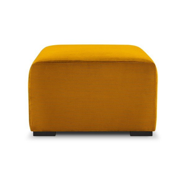 Hobart sárga kordbársony puff - Cosmopolitan Design-image-4