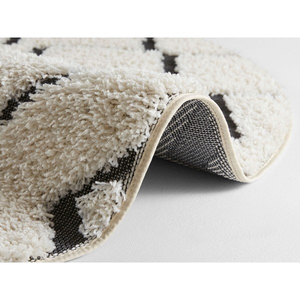 Handira fekete-bézs szőnyeg, ⌀ 160 cm - Mint Rugs-image-1