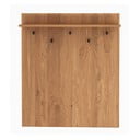 Natúr színű tölgyfa fali fogas polccal Abies – The Beds