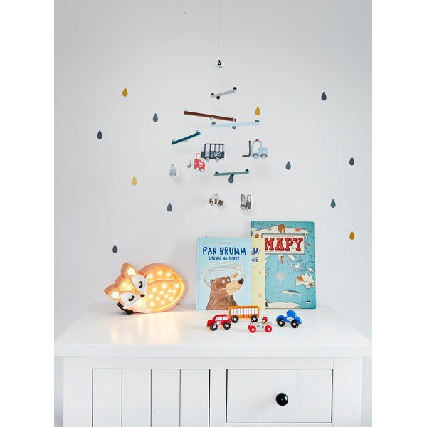 Fox Wild narancssárga borovi fenyő asztali lámpa, hosszúság 31 cm - Little Lights-image-4