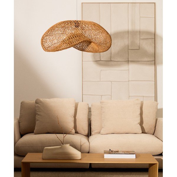 Natúr színű rattan lámpabúra 58x85 cm Isora – Kave Home-image-1