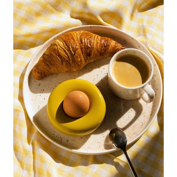 Bézs porcelán tányér ø 25 cm Fika – ONA-image-1