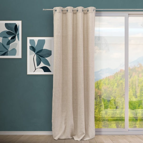 Barna függöny 140x260 cm Cuadrille – Casa Selección-image-1