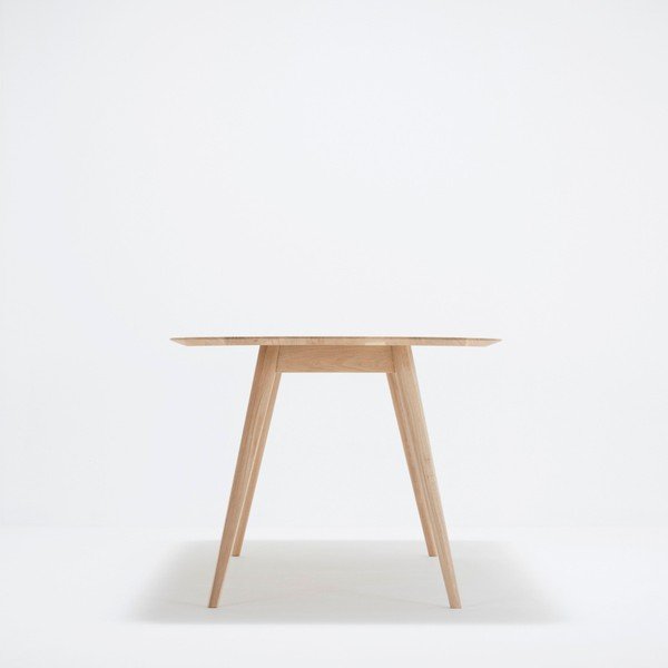 Stafa tömör tölgyfa étkezőasztal, 200 x 90 cm - Gazzda-image-2