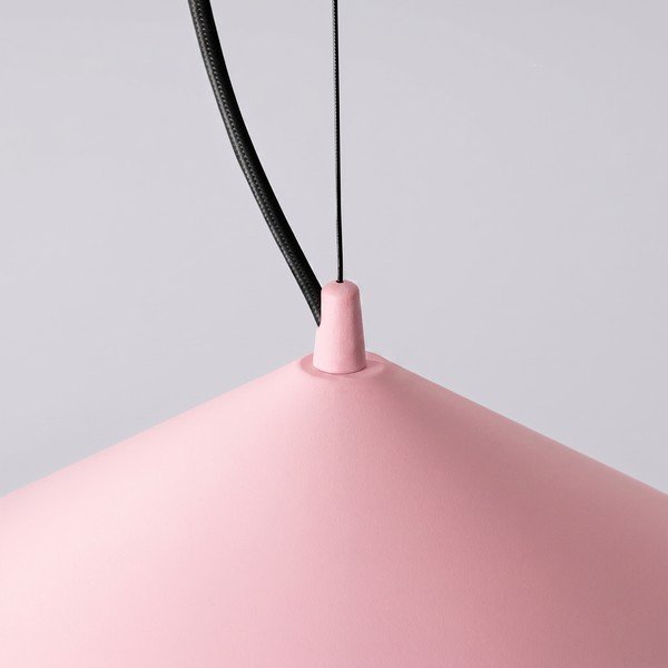 Rózsaszín fém LED függőlámpa ø 50 cm FINT – Thoro-image-3