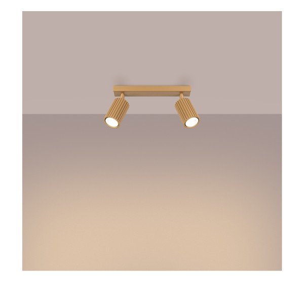 Aranyszínű spotlámpa 6,5x30 cm Gleam – Sollux-image-3