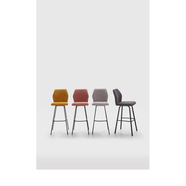 Mustársárga bárszék szett 2 db-os 75 cm Pol – Marckeric-image-1