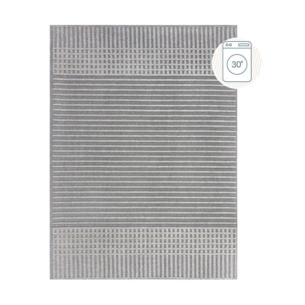 Szürke mosható zsenília szőnyeg 160x240 cm Elton – Flair Rugs