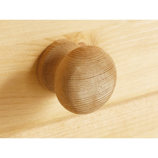 Natúr színű borovi fenyő tálalószekrény 180x35 cm Lisa – Støraa-image-1