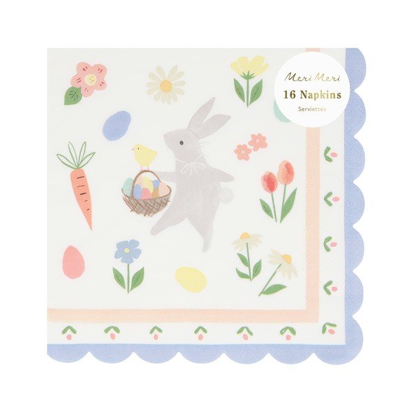 Papír szalvéta szett 16 db-os Easter Bunny – Meri Meri-image-2