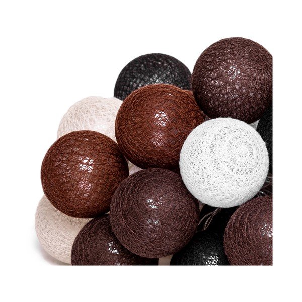 Barna LED fényfüzér, 30 gömbbel - LUKKA-image-3