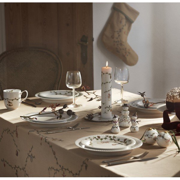 Gyertya karácsonyi mintával, égési idő 56 ó  Hammershøi Christmas 2025 – Kähler Design-image-1