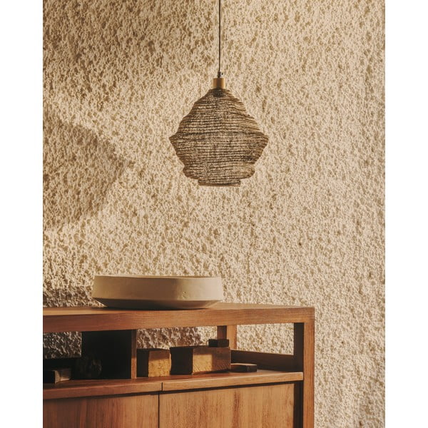 Aranyszínű függőlámpa fém búrával ø 30 cm Sarraco – Kave Home-image-1