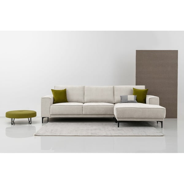 Krémszínű sarokkanapé (jobb oldali) Copenhagen – Scandic-image-1