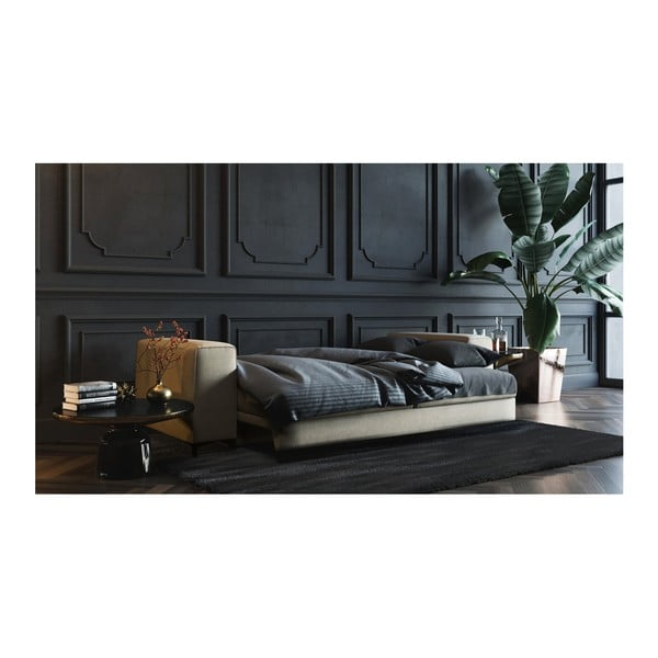 Rothe világosbézs kinyitható kanapé, 256 cm - devichy-image-3