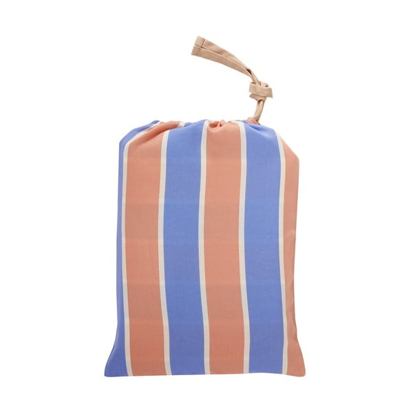 Hilda kék-narancssárga pamut-szatén ágyneműhuzat, 140 x 200 cm - Hübsch-image-2