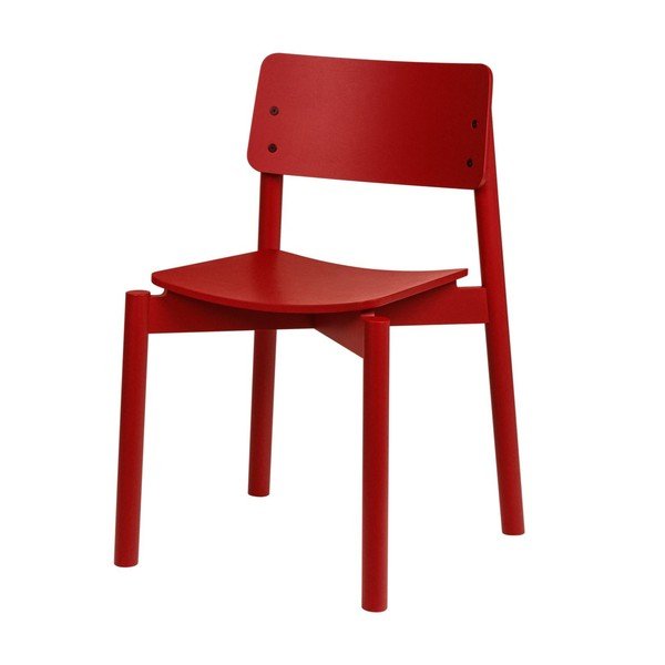 Piros rakásolható étkezőszék Wem – noo.ma