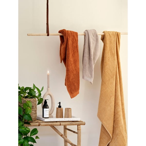 Narancssárga bio pamut törölköző 140x70 cm Original Organic - Bahne & CO-image-1