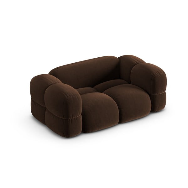 Sötétbarna bársony kanapé 180 cm Loretto – Cosmopolitan Design-image-3