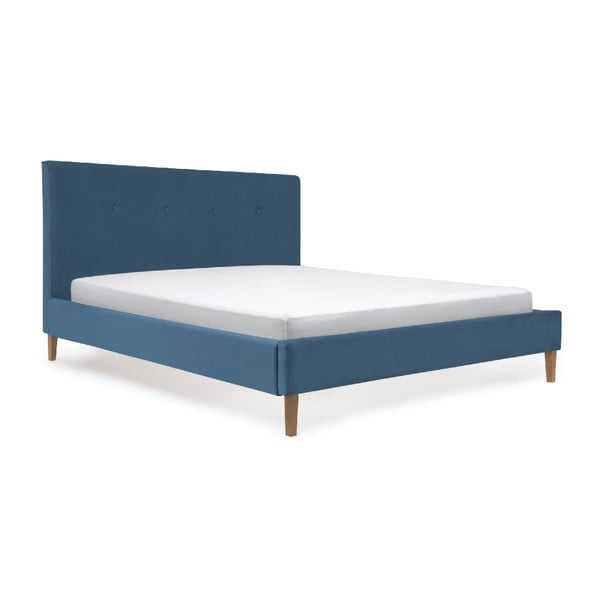 Kent Velvety kék ágy, 160 x 200 cm - Vivonita