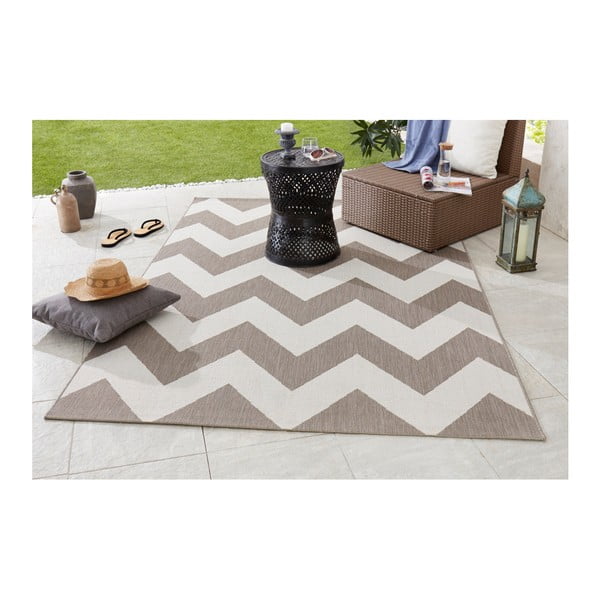 Unique bézs-fehér kültéri szőnyeg, 160 x 230 cm - Bougari-image-3