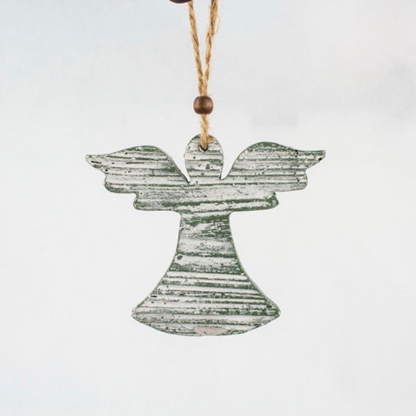 Zöld angyal formájú felakasztható dekoráció - Dakls
