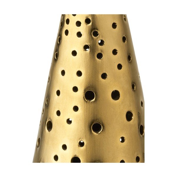 Nobili aranyszínű porcelán gyertyatartó, magasság 25,5 cm - Kähler Design-image-1