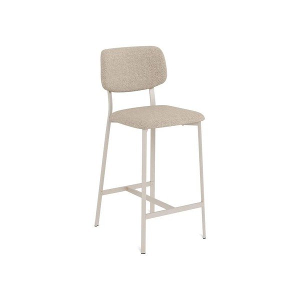 Bézs kárpitozott bárszék szett 2 db-os (ülésmagasság 68,5 cm) Alison – Actona