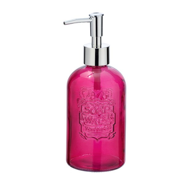 Vetro rózsaszín üveg szappanadagoló, 520 ml - Wenko