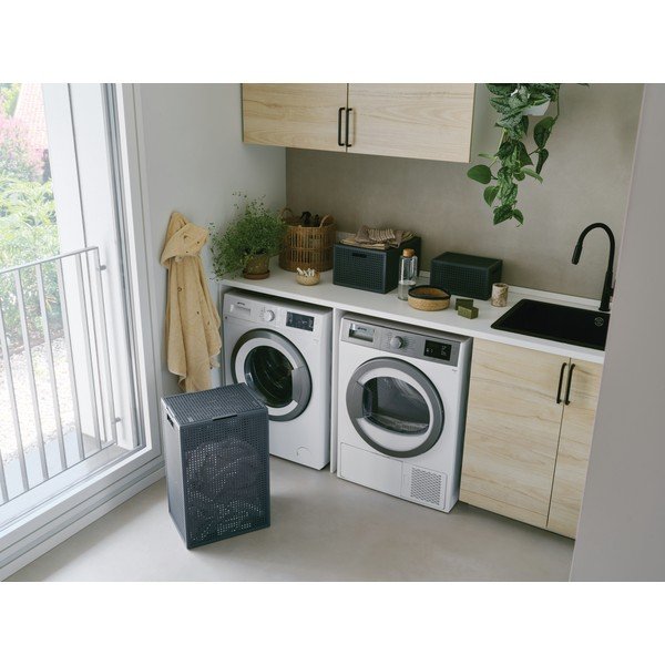 Sötétszürke fedeles újrahasznosított műanyag tárolódoboz 30x38x21 cm Kaya – Curver-image-2