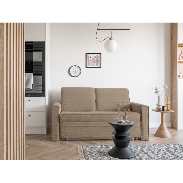 Bézs kinyitható kanapé 168 cm Lucky Lucy – Miuform-image-1