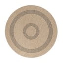 Fekete-bézs kerek kültéri szőnyeg ø 80 cm Comilla – Ayyildiz Carpets