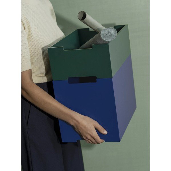 Kék tárolódoboz 25x39x27 cm Kasane L – Blomus-image-1