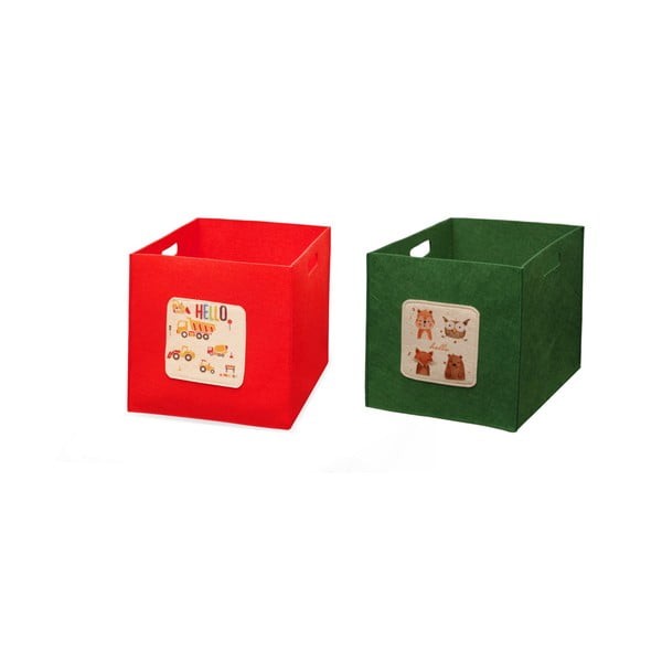 Textil játéktároló doboz szett 2 db-os – Mioli Decor